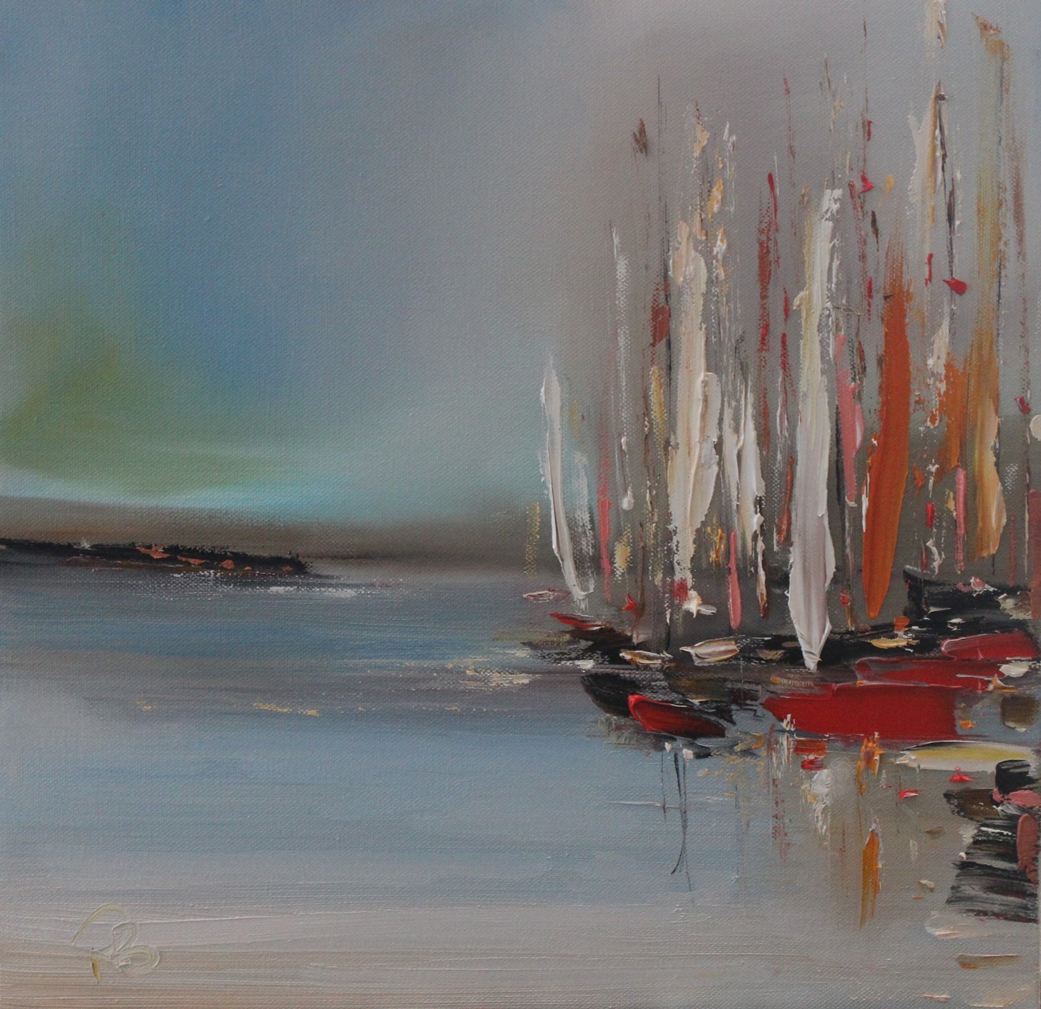 'A Crowd of Boats' by artist Rosanne Barr